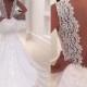 New Lace Appliqué Tulle Mermaid Wedding Dress, Open V Back, UK Tailor