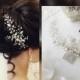 Swarowski Bridal hair comb,Crystals Bridal Wedding, Headband,Hairpiece Bridal Hair Vine,Wedding hair-vine,pearl hair vine 231