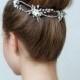 KLEOPATRA Crystal Fower Bridal Halo For Wedding Headband