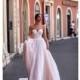 Katherine Joyce 2018 13918 Catalina Tulle Hand-made Flowers Chapel Train Pink Sweet Ball Gown Long Sleeves Illusion Bridal Gown - Bridesmaid Dress Online Shop