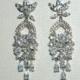 Bridal Crystal Earrings, Cubic Zirconia Chandelier Earrings, Wedding CZ Dangle Earrings, Sparkly Crystal Earrings, Prom Crystal Jewelry - $39.90 USD