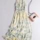 Open Back Slimming High Waisted Chiffon Floral Summer Dress Beach Dress Basics - Discount Fashion in beenono