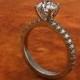 14k Reflection Engagement Ring ( Semi mount ) Also Available in SS , Plat