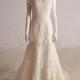 Elegant Exquisite Tulle Sheath V-neck Wedding Dress - overpinks.com