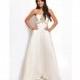 Jovani 78226 Beaded Ruched Chiffon Gown - Brand Prom Dresses