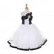 White & Black One Shoulder Sparkle Organza Dress Style: D2061 - Charming Wedding Party Dresses