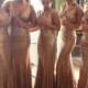 Rose Gold bridesmaid dress, sequin bridesmaid dress long, sequin dress women plus size