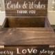 Custom Rustic Reclaimed Wood Wedding Card Box with FREE personalization