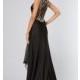 Floor Length Sleeveless V-Neck Ruched Dress - Brand Prom Dresses