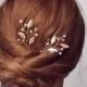 Rose Gold Hair Vine, Rose Gold Hair Comb, Bridal Hair Pins, Wedding Hair Piece, Leaf Vine, Vine Hair Pins, Bridal Accessory, Headppiece