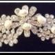 WEDDING HAIR COMB Bridal Hair Accessories made with Swarovski Crystals and Freshwater Pearls Runway Hair Accessories Prom HairCombs