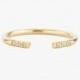 Diamond Cuff Ring, Stacking Ring, Half Eternity Ring, Wedding Band, Wedding Ring, Engagement Ring, Solid Gold Ring, 14K Gold Ring