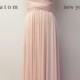 Blush Pink LONG Floor Length Ball Gown Maxi Infinity Dress Convertible Formal Multiway Wrap Evening Dress Bridesmaid Dress Weddings Prom
