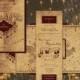Harry Potter Marauder's Map Inspired Wedding Invitation - Invitations, RSVP and Envelope