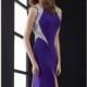 Purple Open Back Slit Gown by Jasz Couture - Color Your Classy Wardrobe