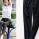 Vogue Simple Ripped Slimming Cowboy Trendy Flexible Black Long Trouser - Lafannie Fashion Shop