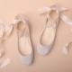 Last Pairs // The Wedding Shoes with Satin Ribbons Lace-up Bridal Ballet Flats 