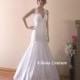Monique - Vintage Inspired Floor Length Bridal Gown. Silk Doupioni Wedding Dress. - Hand-made Beautiful Dresses
