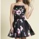 Print Floral Printed Pleated Dress by Dave and Johnny - Color Your Classy Wardrobe