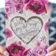 Ask Bridesmaid -  Maid Of Honor Proposal - Scratch Off Card Heart Floral 4