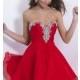 Short Strapless Sweetheart Blush Dress - Brand Prom Dresses