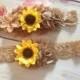 Sunflower burlap country rustic garter set-Plus size garter-Farm wedding,country wedding,bride,lace garter