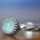 Celtic Aquamarine Ring, Sterling Silver Braid Ring, Aquamarine Engagement Ring, Women's Personalised Jewelry, Customised Aqua Stone Ring