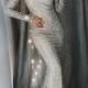 Mermaid Bateau Sliver Lace Evening Prom Dress With Sequins