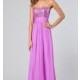 Full Length Strapless Chiffon Dress - Brand Prom Dresses