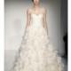 Kenneth Pool - Fall 2013 - Vittoria Sleeveless Silk Organza Ball Gown Wedding Dress with Petal Skirt - Stunning Cheap Wedding Dresses