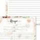 Floral Watercolor Recipe Cards Gift Set 