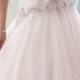 Beaded Dropped-Waist Taffeta Ball Gown Wedding Dress- 115228 Ocean