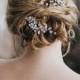 Wedding Hair Accessories, Bridal Hair Pin, Bridal Hair Accessories, Bridal Headpiece ~ "Addison" Wedding Hair Pin in Silver, Gold, Rose Gold