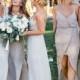 Simple Cheap Satin Chiffon Spaghetti Strap Side Split Long Bridesmaid Dresses For Beach Wedding Party, WG100