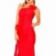 One Shoulder Slim A-line Gown by Atria AC2005 - Bonny Evening Dresses Online 
