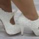 Wedding shoes, Bridal shoes, Bride shoes, Bridesmaid shoes, Handmade DAISY DESIGN Lace wedding shoes