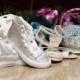 Swarovski (Crystal) Diamonds Blinged Out Converse  Chuck Taylor Bridal Wedding Sneakers Crystal Wedding Sneakers