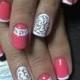 Nail Art Stamp Template Floral Panda Geometry Rectangle Manicure