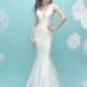 Allure Bridals 9451 Silk Mikado Fit & Flare Wedding Dress - Crazy Sale Bridal Dresses