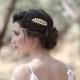 Athena Comb, Golden Leaf Bridal Comb, Bridesmaid Hair Accessories, Wedding Comb, Bridal Hair Accessories, Goddess Comb, Princess Comb