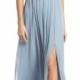 Adrianna Papell Shirred Chiffon Gown 