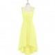 Daffodil Azazie Annabel - Back Zip Asymmetrical Chiffon Halter Dress - Simple Bridesmaid Dresses & Easy Wedding Dresses