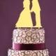 Custom Cake Topper - Bride and groom, Gold Cake Topper, Wedding Gold Cake Topper, Cake toppers, Cake decoration, wedding decor