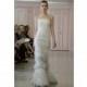 Oscar de la Renta Spring 2016 Wedding Dress 8 - White Full Length Spring 2016 Sheath Oscar de la Renta Strapless - Rolierosie One Wedding Store