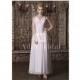 Elegant Chiffon V-neck Neckline Ankle-length A-line Wedding Dresses - overpinks.com