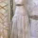 Wedding dress antique laces,bridal gown lace,boho wedding dress tulle,alternative wedding dress,beach wedding dress,wedding dress lace,Raw