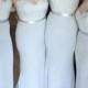 Sleeveless Bridesmaid Dress Long White Bridesmaid Dresses With Chiffon Zipper Belt/Sash/Ribbon Suitable Dresses WF02G53-66