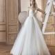Tarik Ediz 2017 G2033 Appliques Tulle Sweet Sweep Train Ivory Ball Gown Spaghetti Straps Sleeveless Dress For Bride - Bridesmaid Dress Online Shop