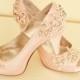 Bridal Shoes, Wedding Shoes, Rhinestone Crystal Shoes, Bridal Heels, Wedding Heels, Beaded Shoes, Blush Shoes, Shoe Embellishing Service