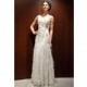 Sue Wong FW12 Dress 3 - Sheath Full Length Fall 2012 V-Neck White Sue Wong - Rolierosie One Wedding Store